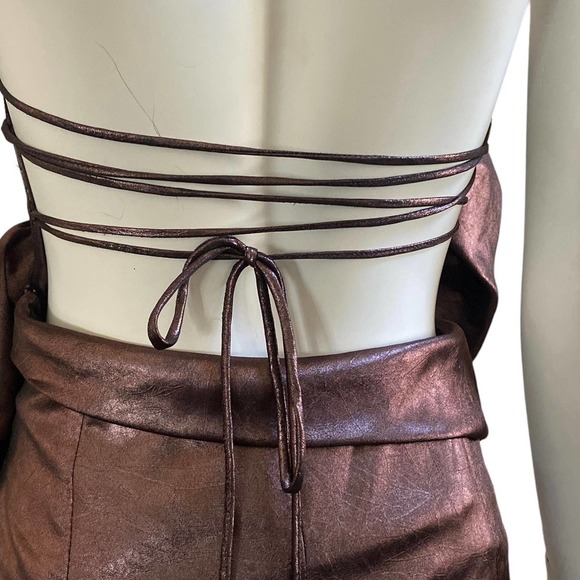 NWOT ZARA Voluminous Flower Mini Dress, size Medium - Picture 5 of 11